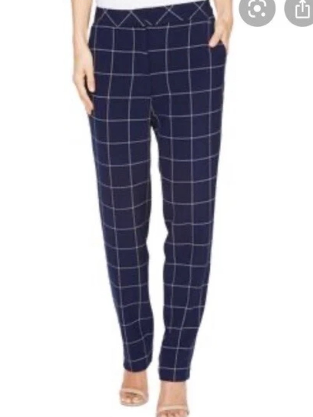 Trina Turk Elian Windowpane Pant 12 - Picture 3 of 8